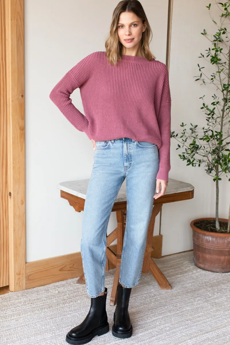 Daily Sweater - Dusty Rose Organic