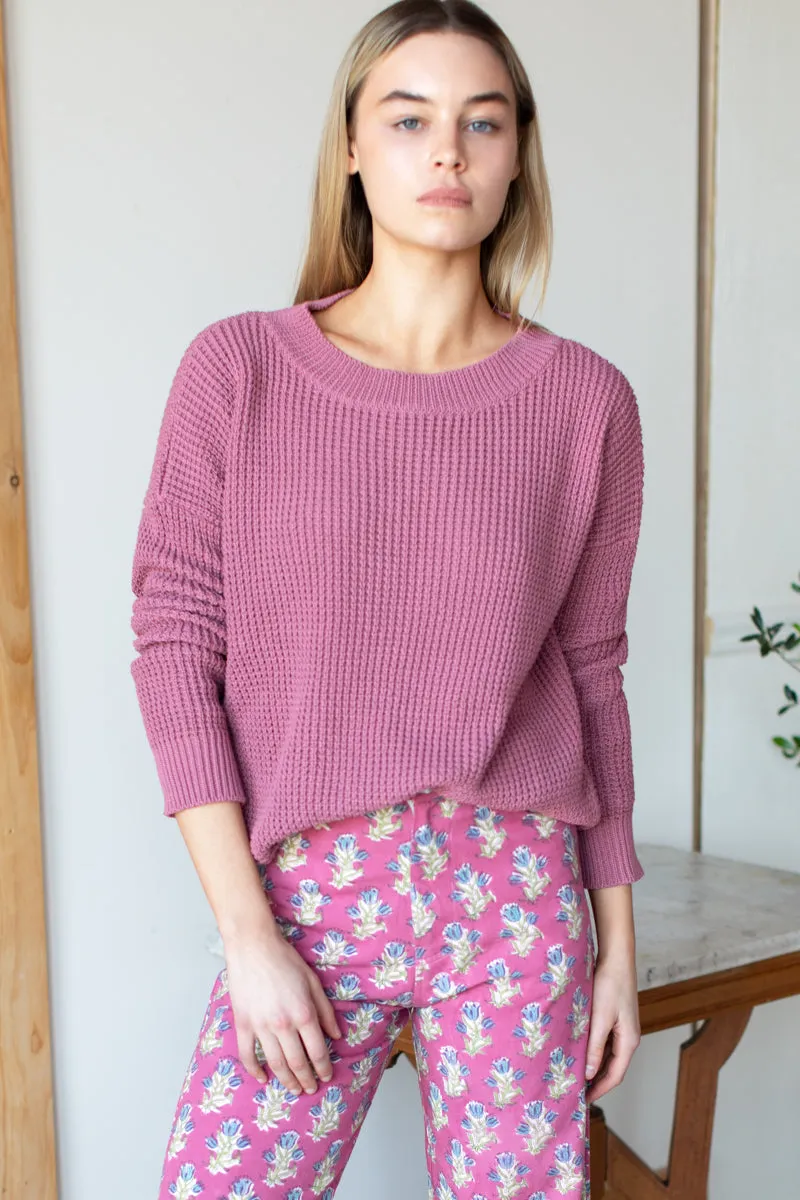 Daily Sweater - Dusty Rose Organic