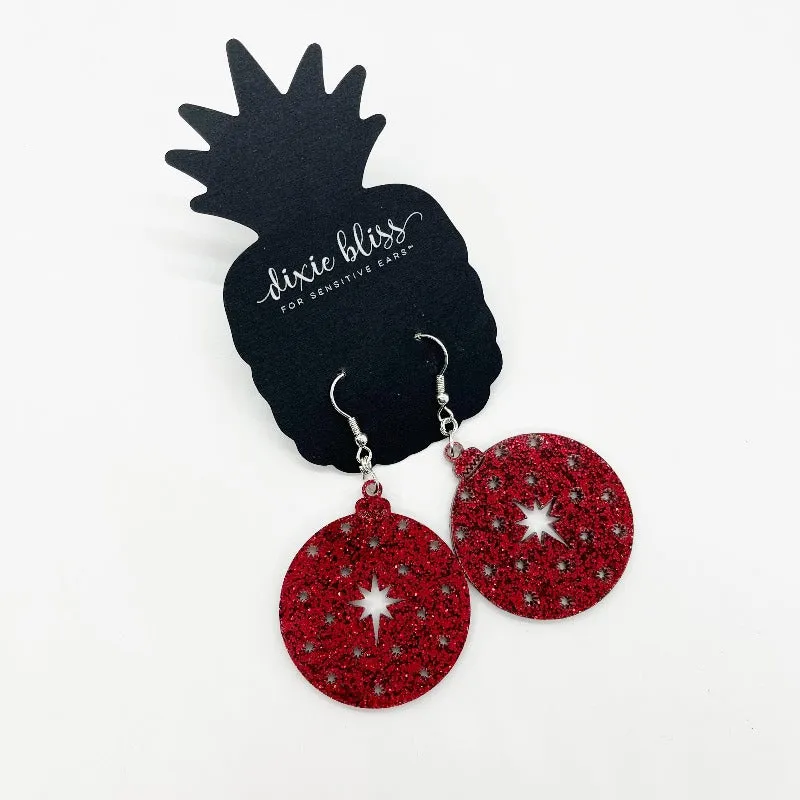 Dixie Bliss Ruby Ornament Earrings