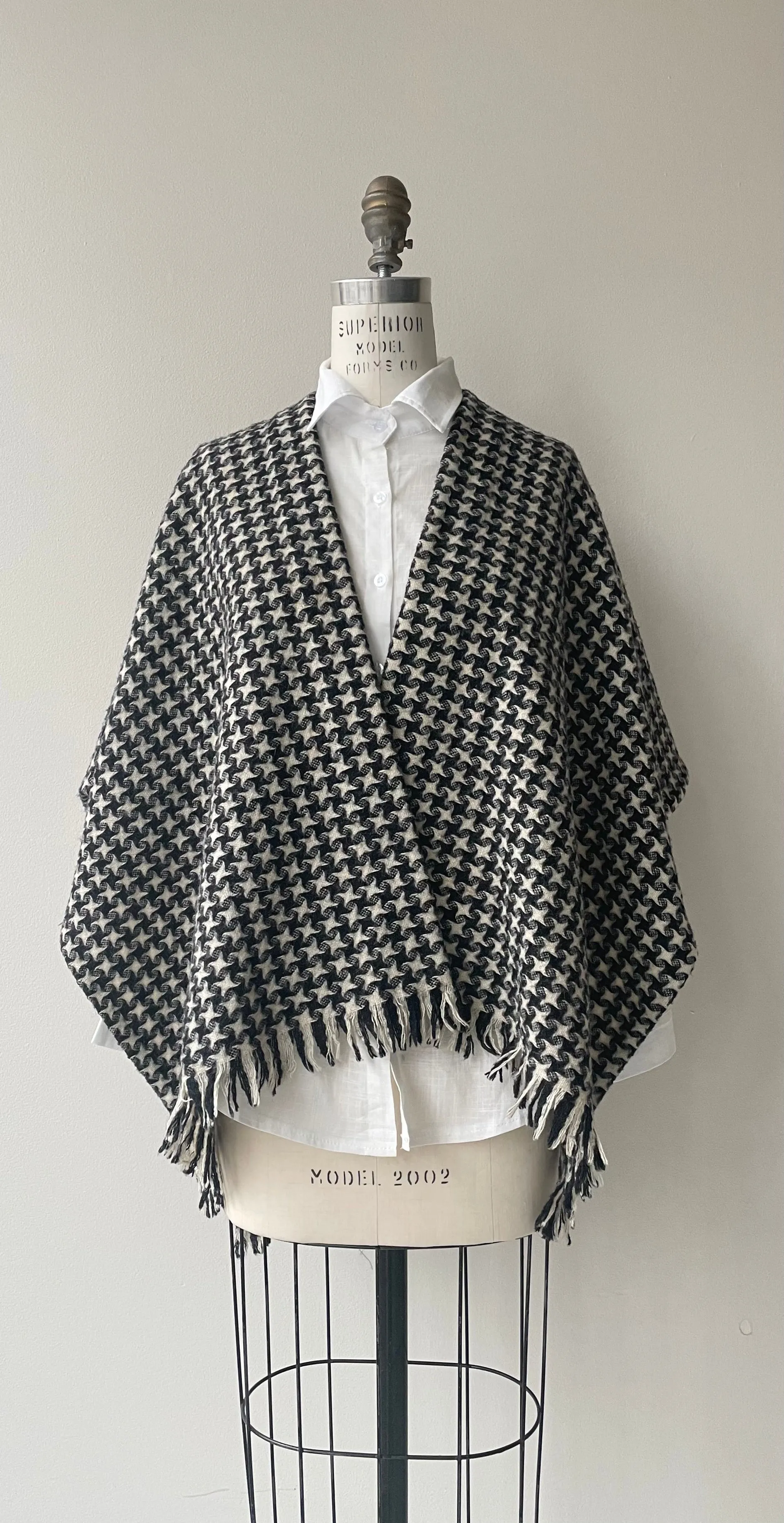 Dorcia 1950s Wool Poncho