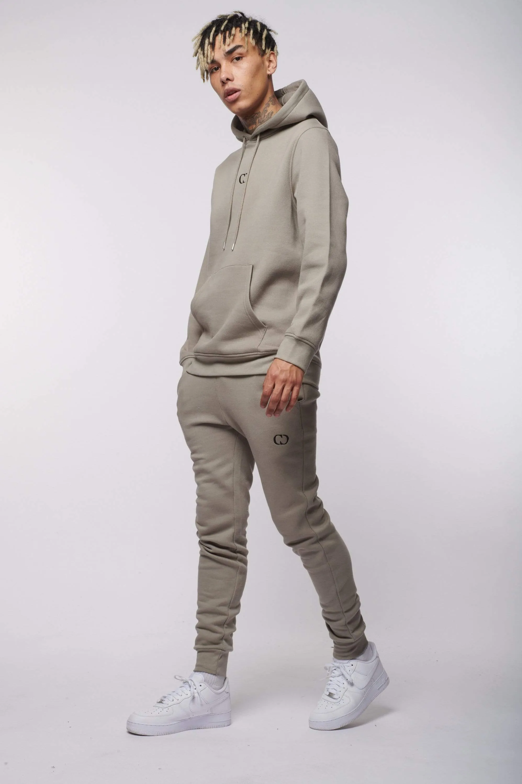 ECO ESSENTIAL PULLOVER HOODIE - STONE