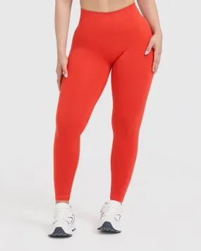 Effortless Seamless Leggings | Charged Orange