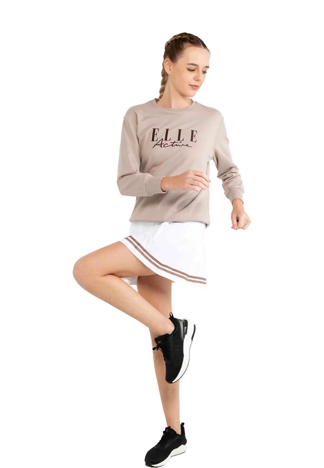 ELLE Active Logo Basic Sweater