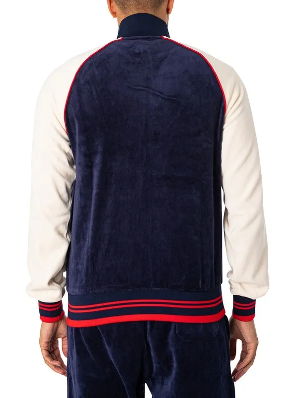 Fila Liston Colour Block Track Jacket - Navy/Gardenia/Red