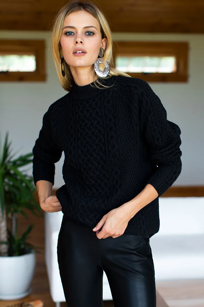 Fisherman Sweater - Black