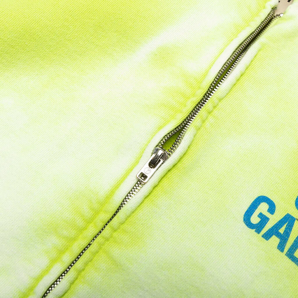 French Zip Hoodie - Lime Green