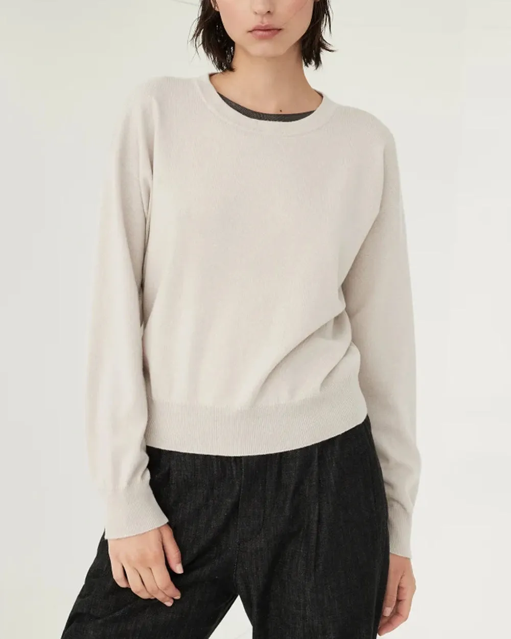 Gery Beige Monili Crewneck Sweater