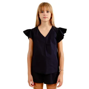 Girl's Mini Molly V-Neck Top