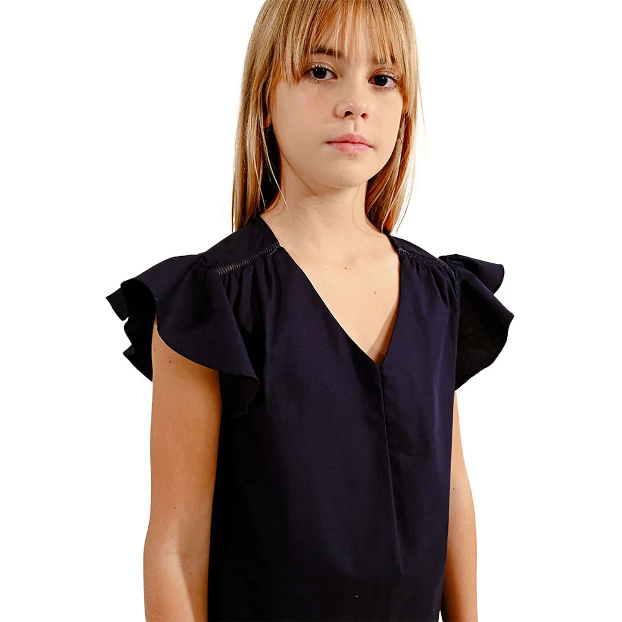 Girl's Mini Molly V-Neck Top