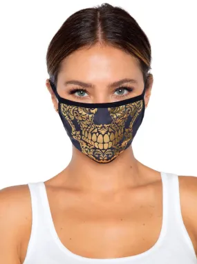 Gold Skull Face Mask