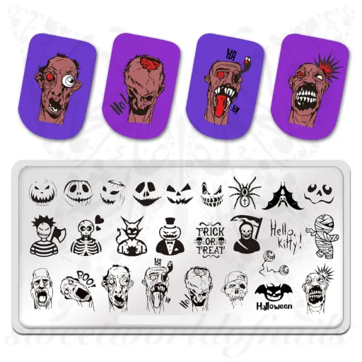 Halloween Nail Art Stamping Plate