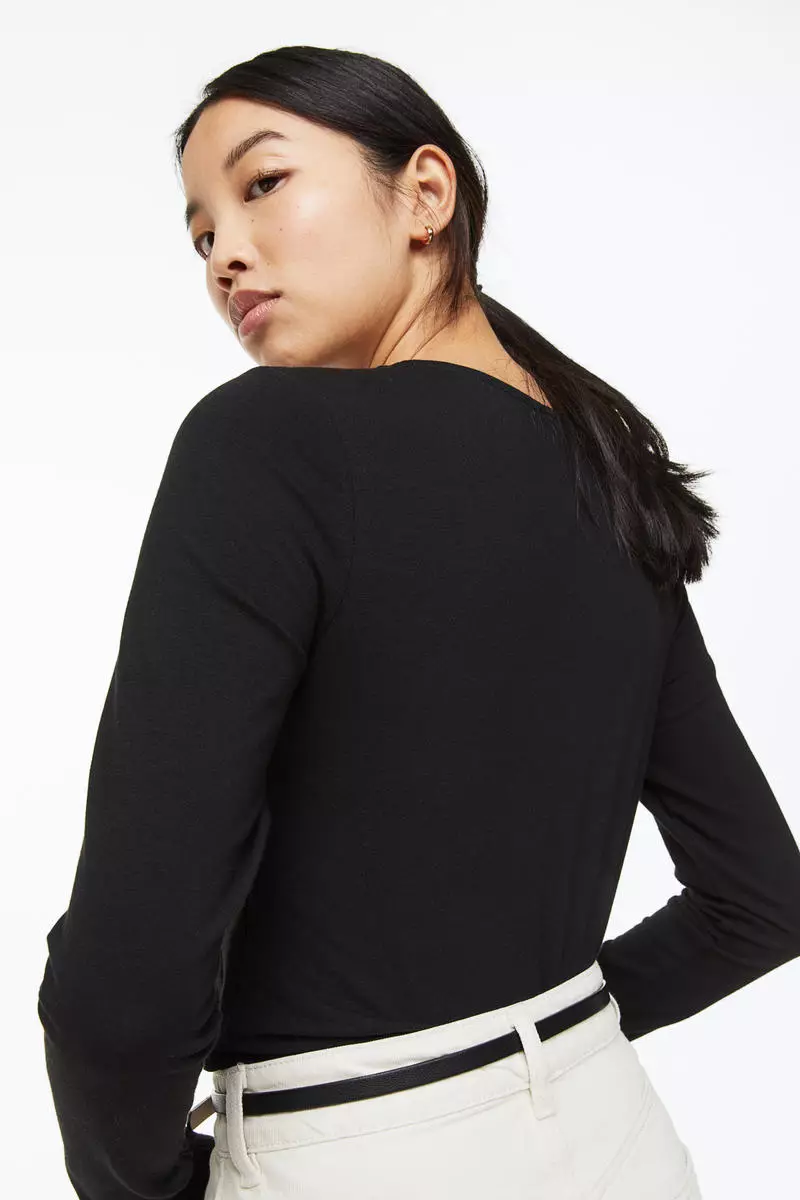 H&M MAMA Ribbed nursing top