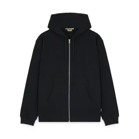 HEART LOGO ZIP HOODIE BLACK