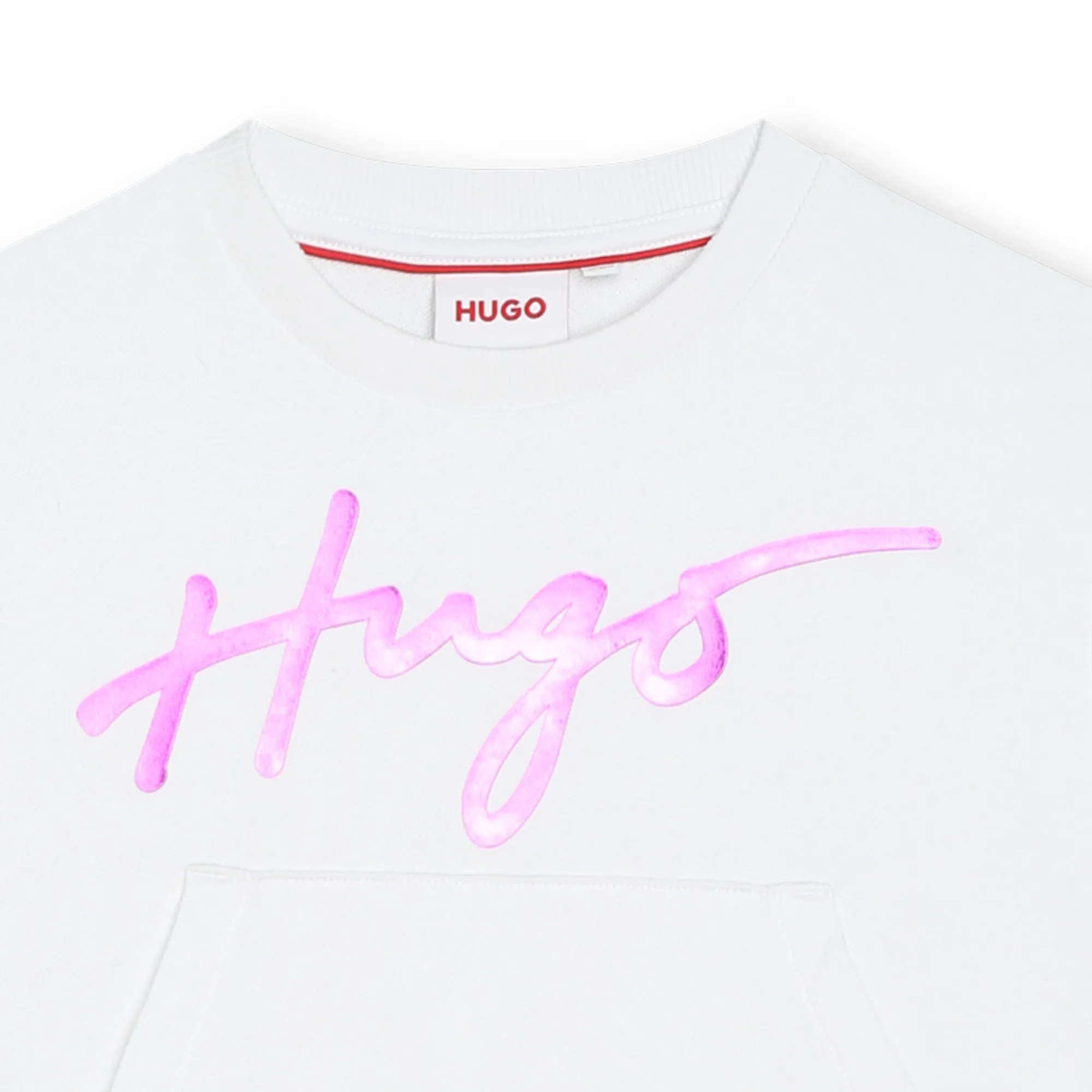 Hugo Sweater Purple Logo White