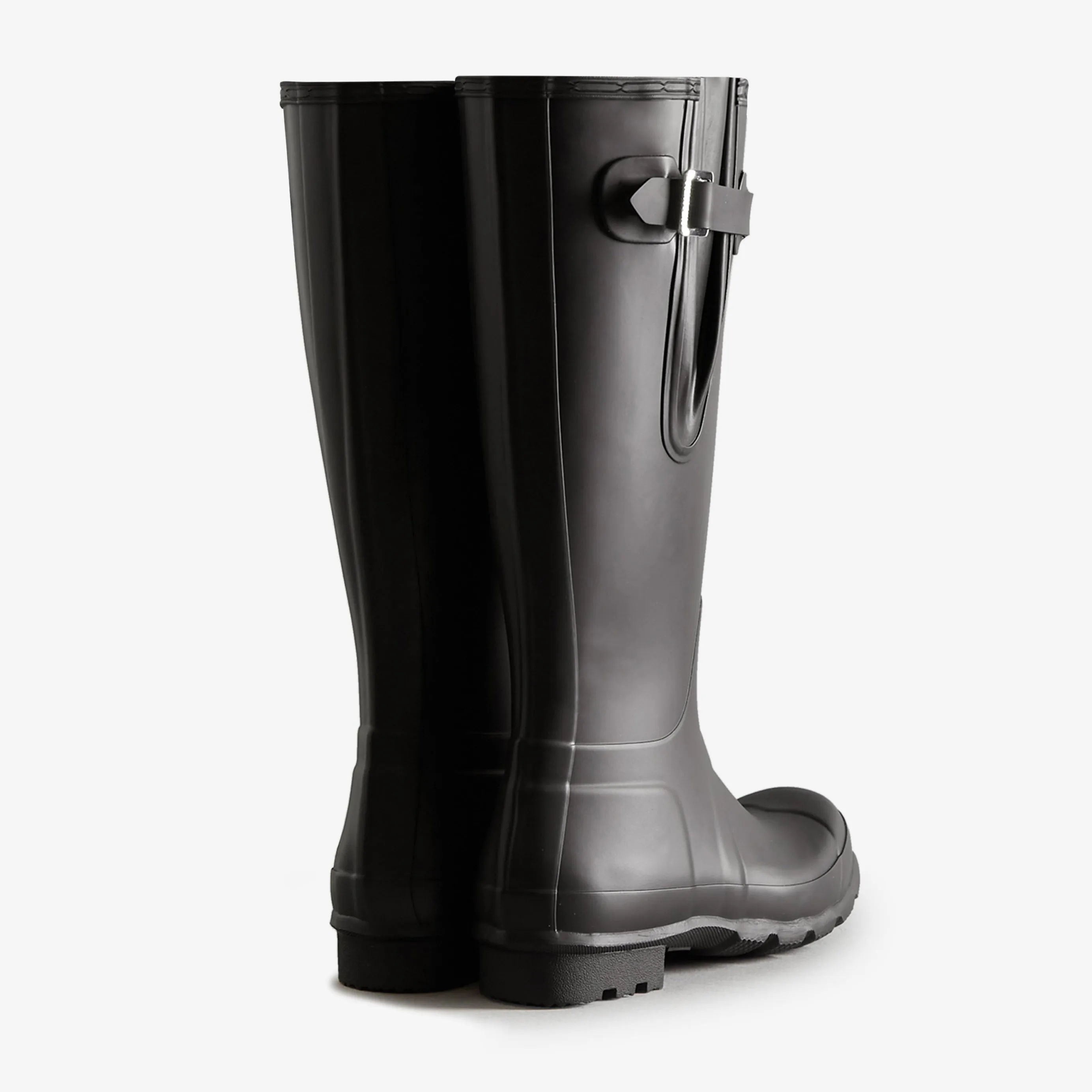 Hunter Men's Tall Side Adjustable Wellington Boots in Black