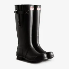 Hunter Men's Tall Side Adjustable Wellington Boots in Black