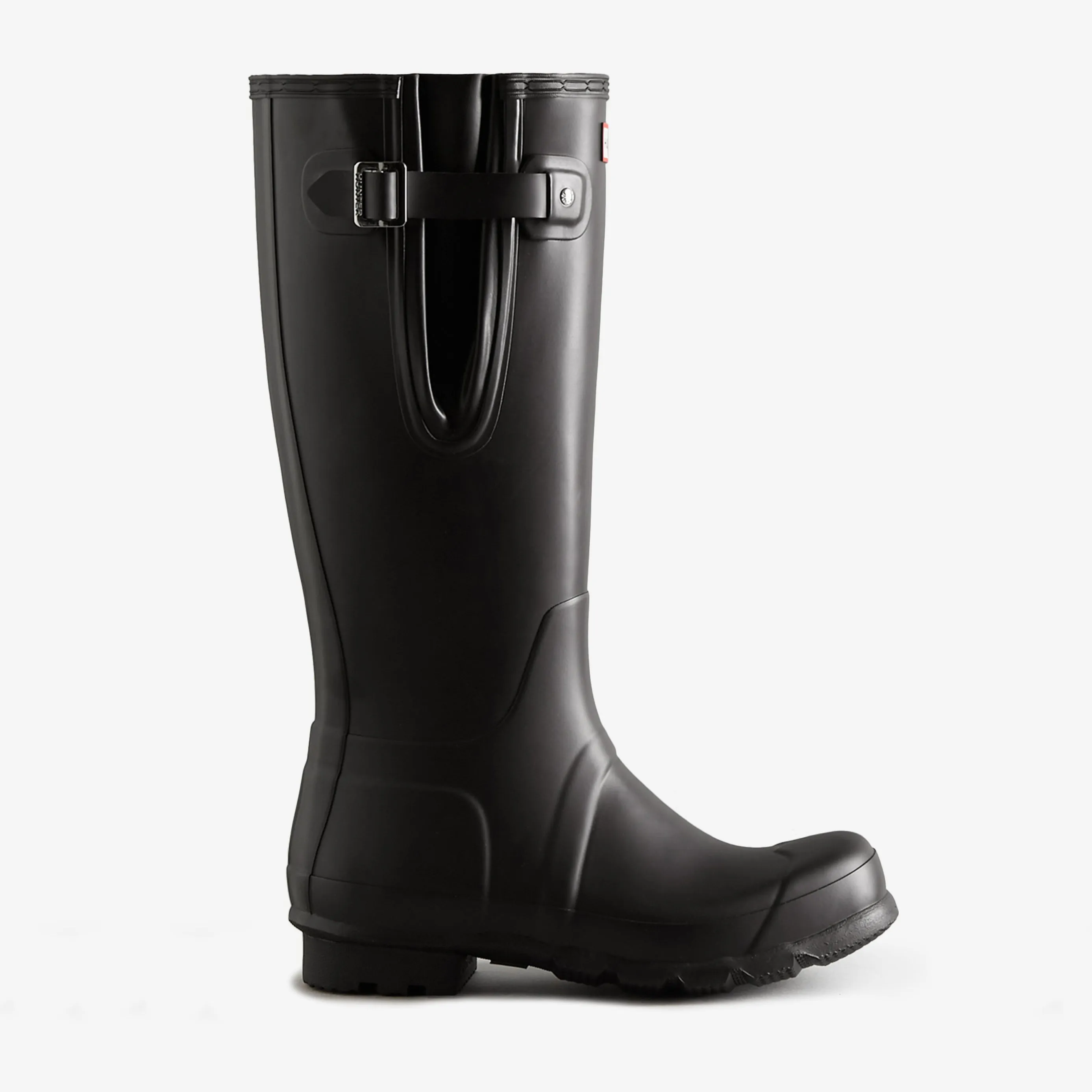 Hunter Men's Tall Side Adjustable Wellington Boots in Black