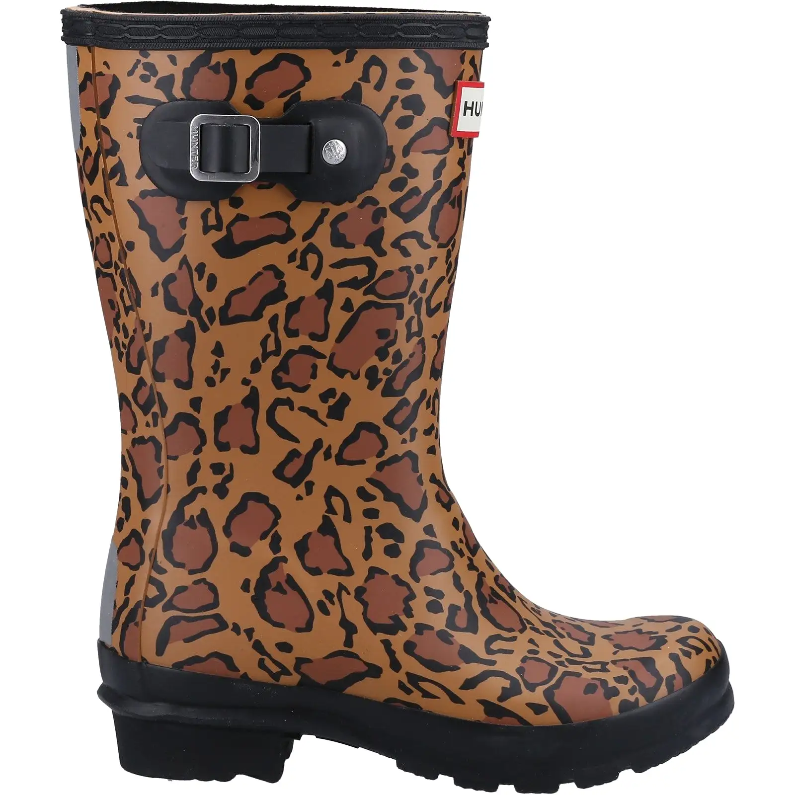 Hunter Original Short Womens Leopard Print Wellington Boot