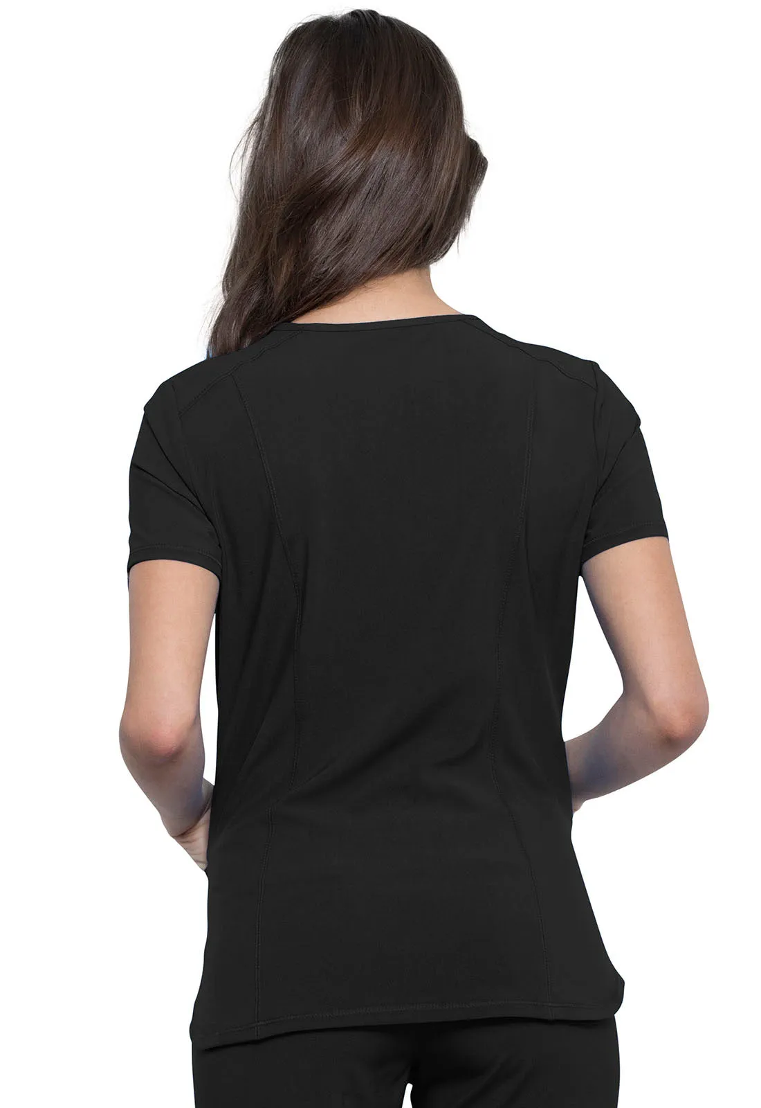 Infinity V-Neck Top in Black