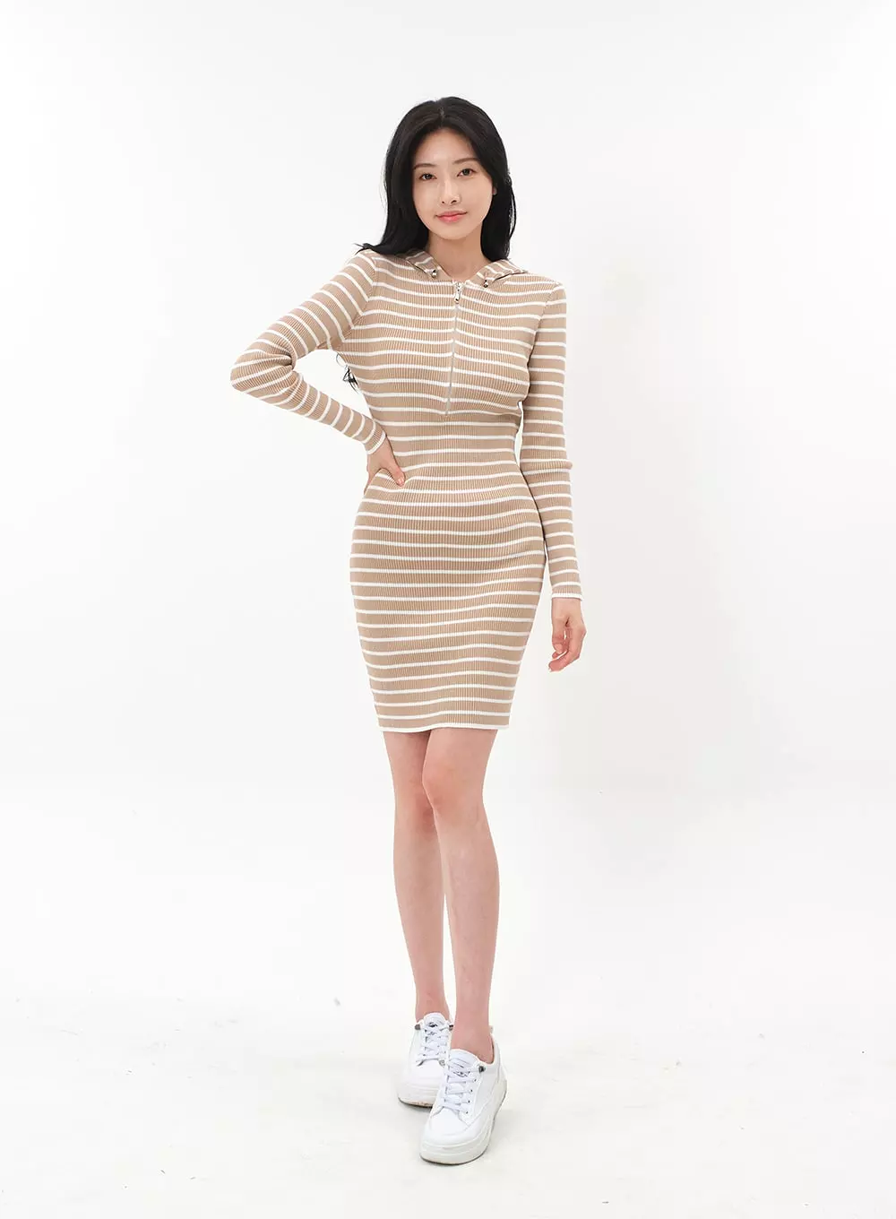 Knitted Hoodie Dress IM10