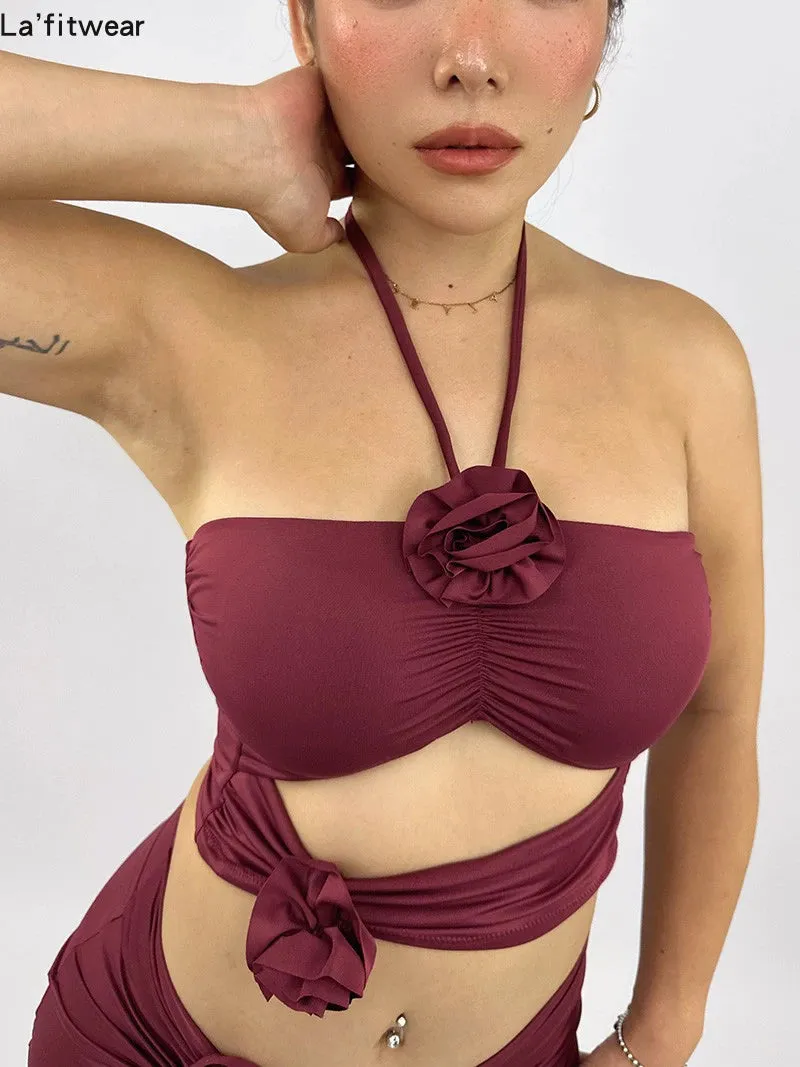 La Fitwear Set Rose Obsession Burgundy