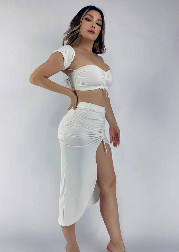 La Fitwear Skirt & Short Party Fair  White