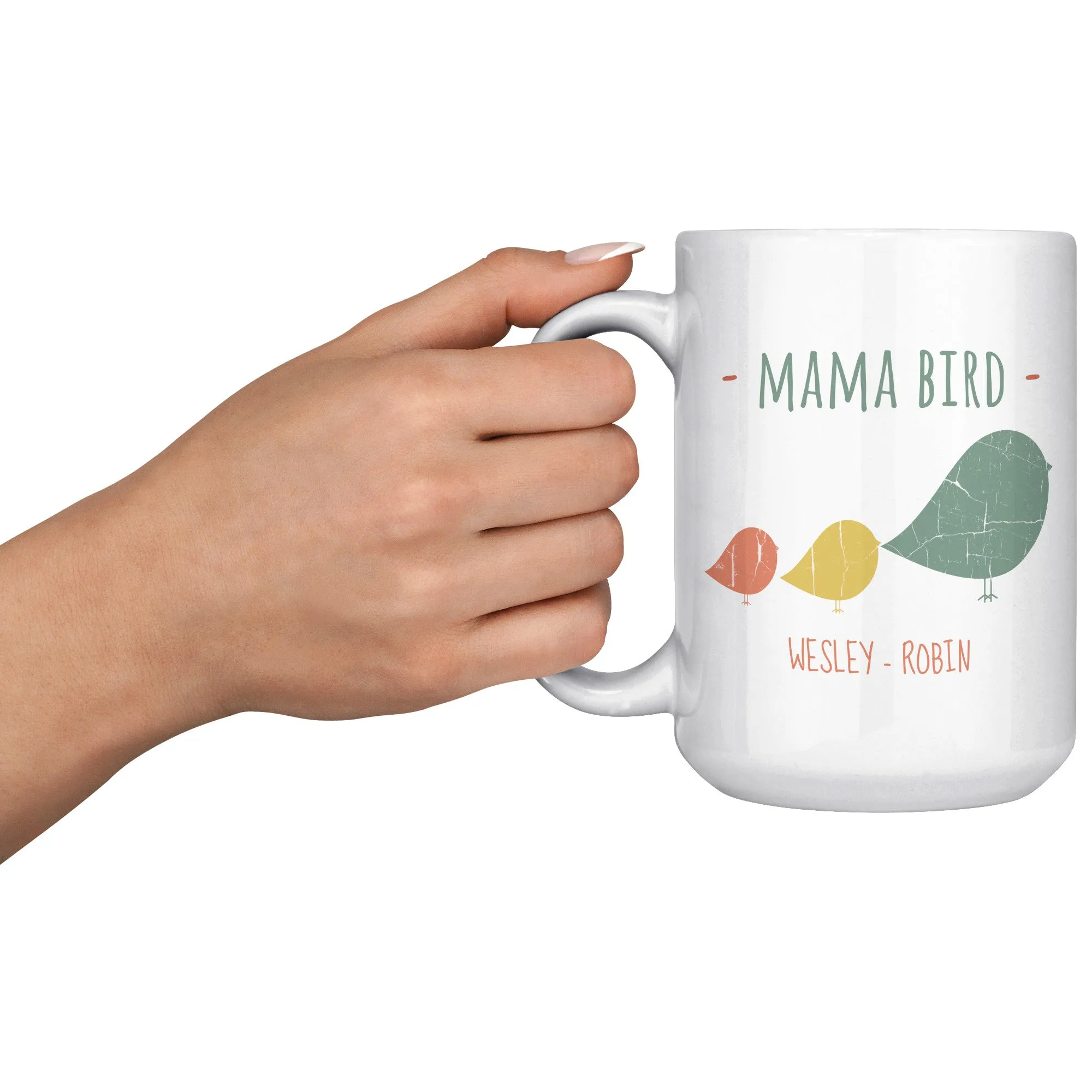 Mama Bird 15oz Ceramic Mug Wesley Robin