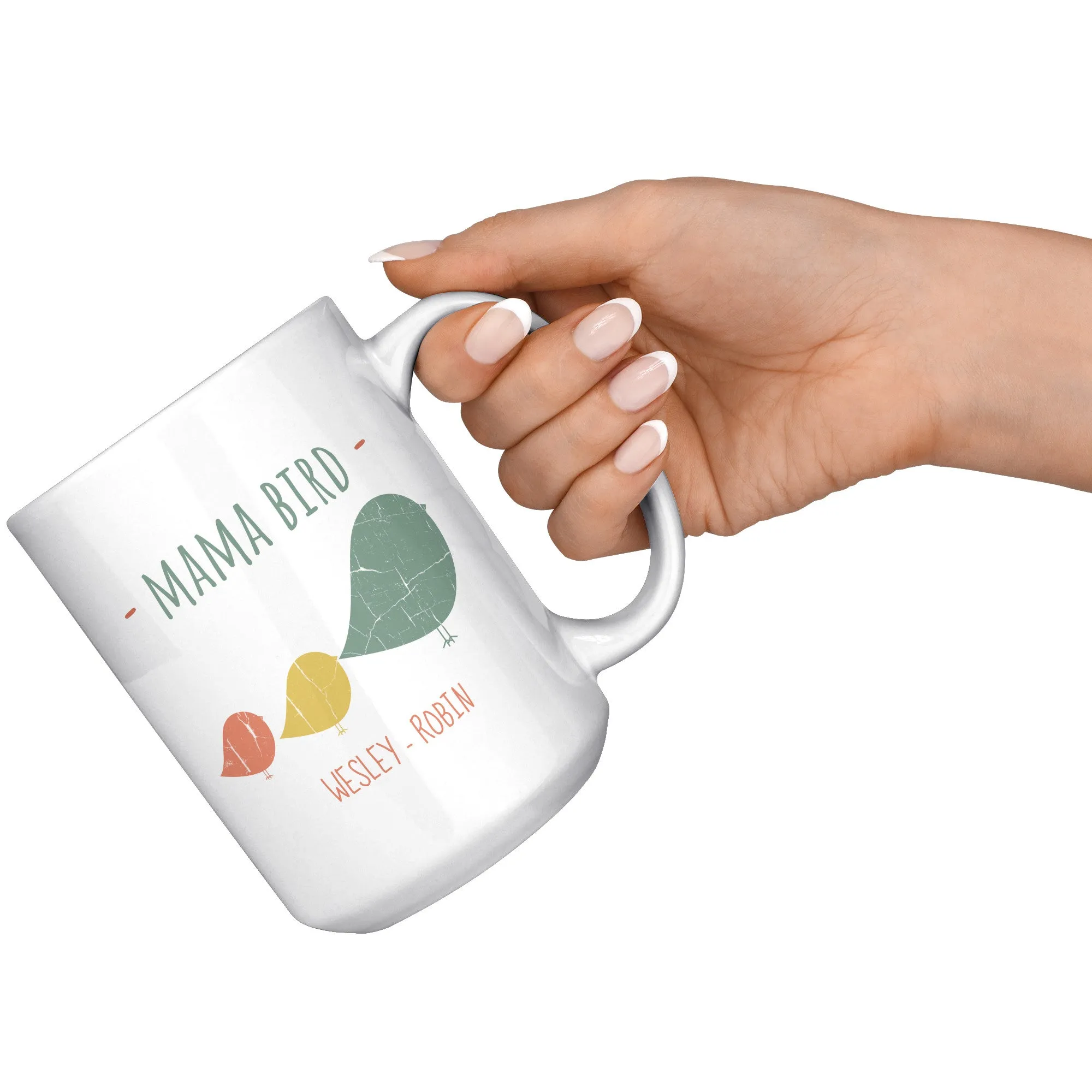 Mama Bird 15oz Ceramic Mug Wesley Robin