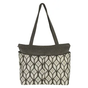 Maruca Tote Bag in Woven Tulip Black