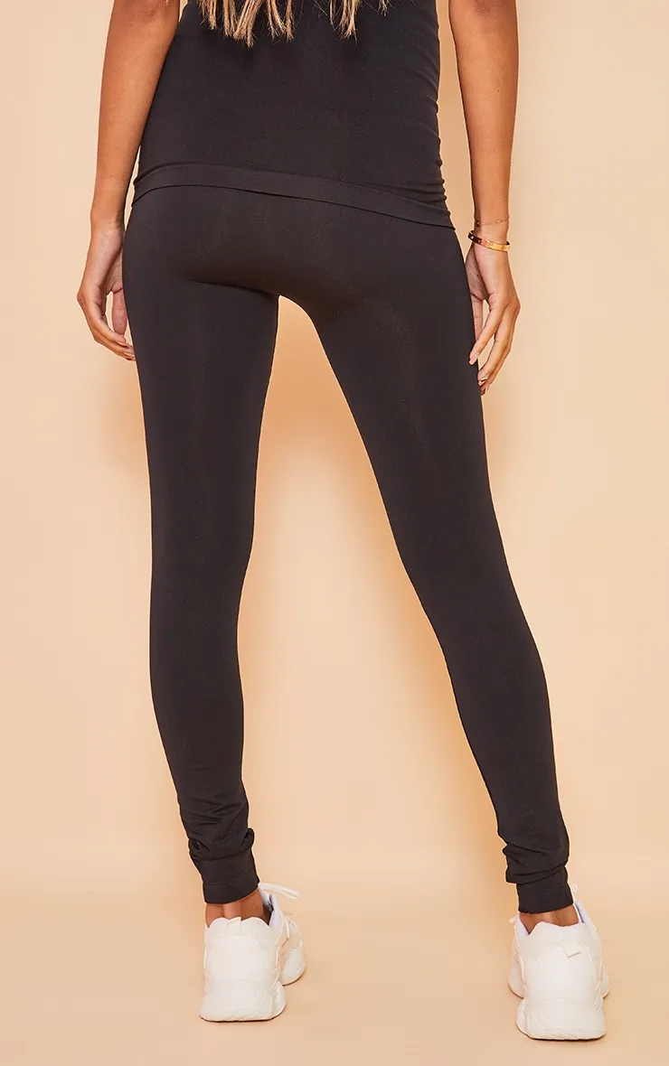 Maternity Black Bump Support Seamless Leggings