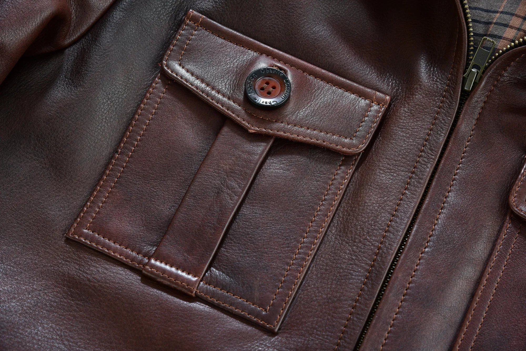 Men's Brown Leather Coat: Aberdeen