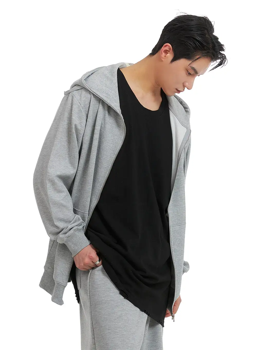 Men's Classic Cotton Hoodie Jacket IA401