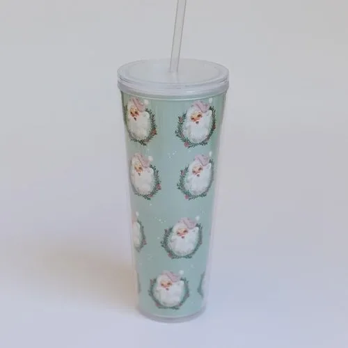 Merry Christmas Straw Tumbler