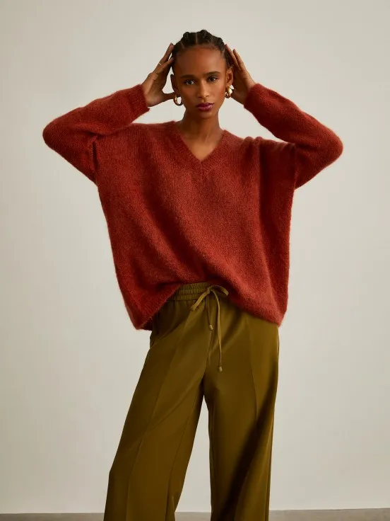 Mohair wool sweater