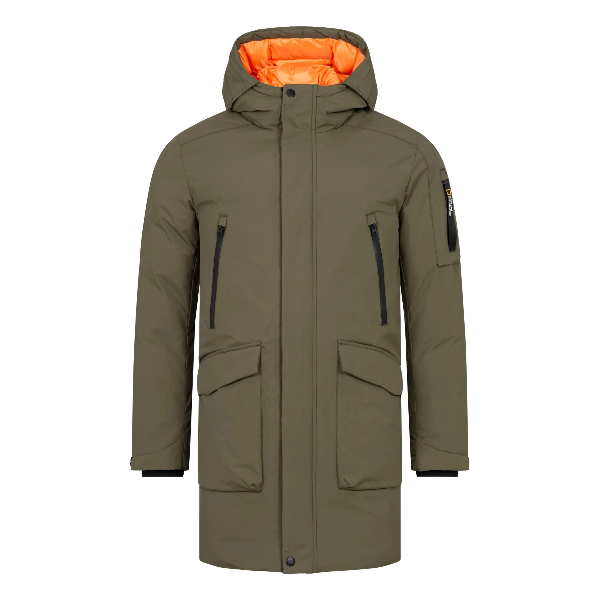 National Geographic Men's Parka Olive Leaf | Buy National Geographic Men's Parka Olive Leaf here | Outnorth