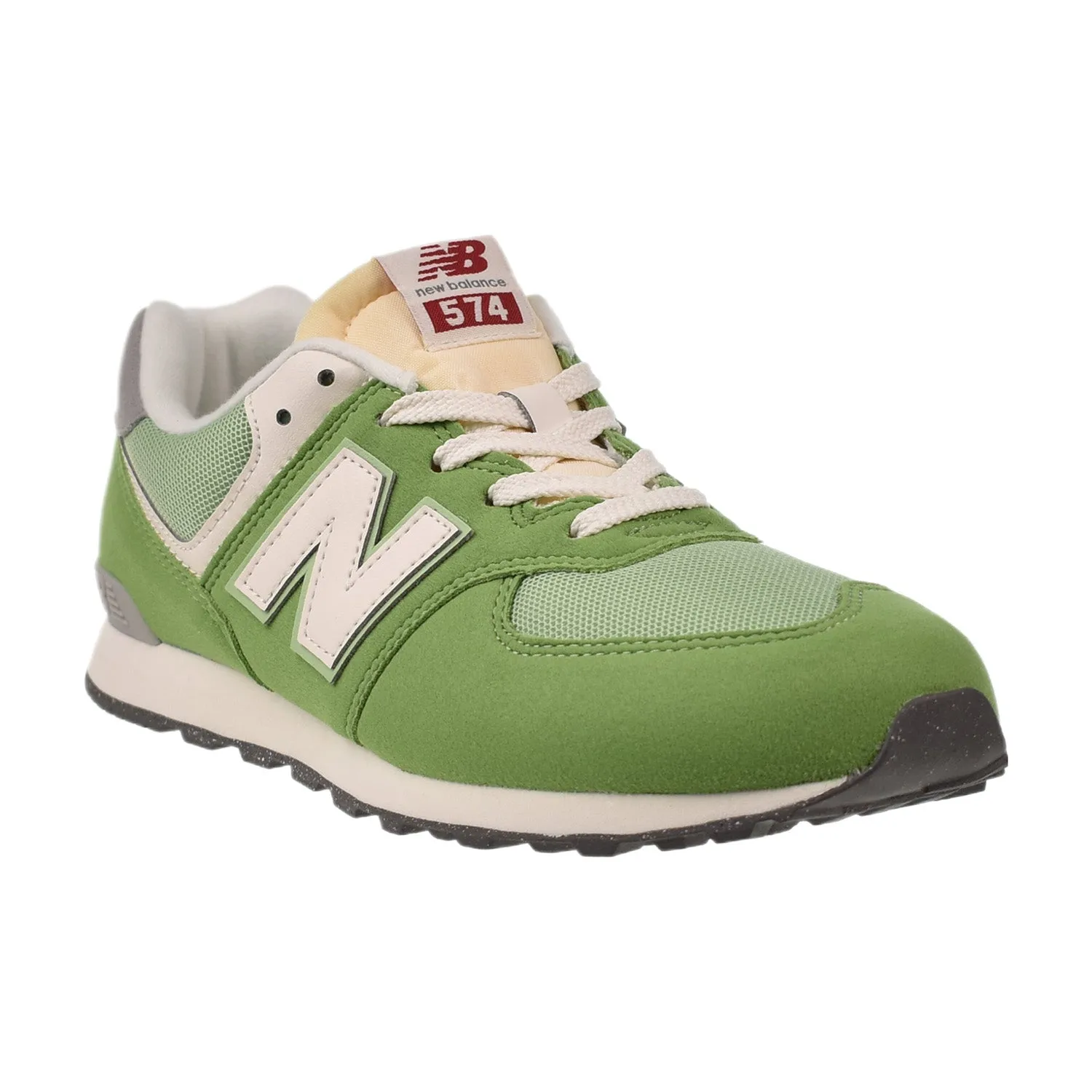 New Balance 574 Big Kids' Shoes Chive-white