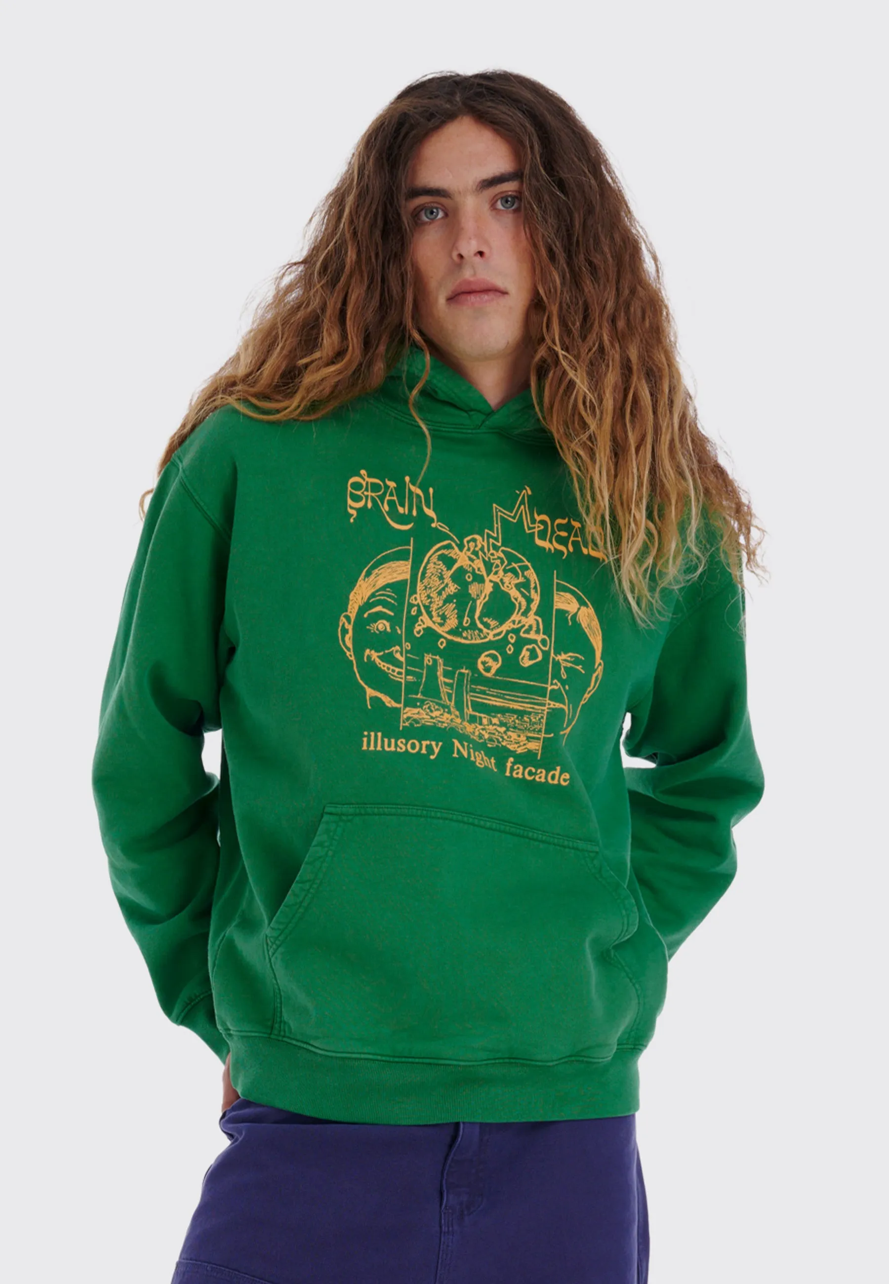 Night Facade Hoodie - green