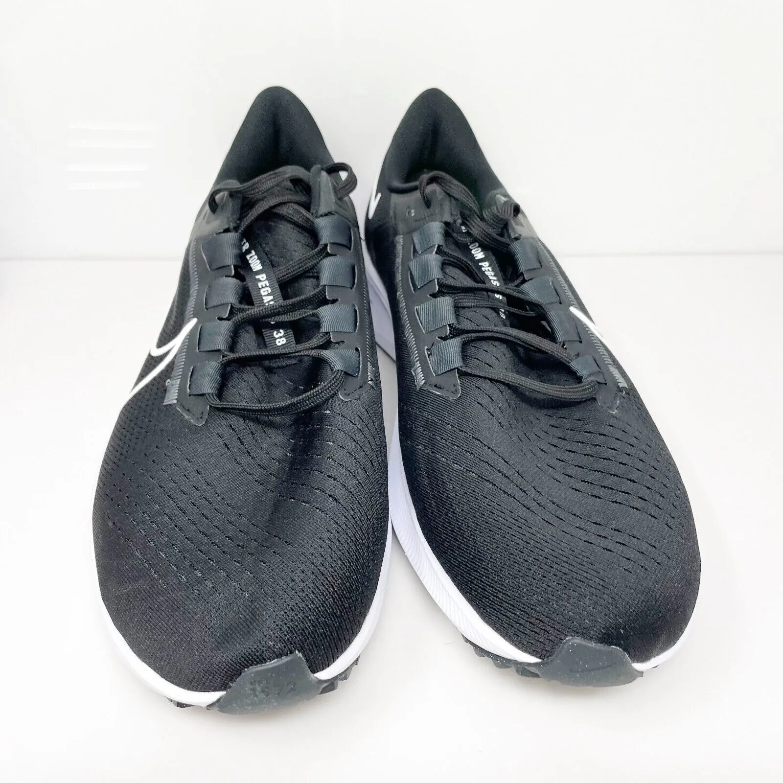 Nike Mens Air Zoom Pegasus 38 CW7356-002 Black Running Shoes Sneakers Size 12