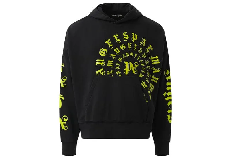 Palm Angels Vertigo Hoodie Black/Lime