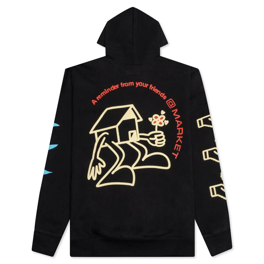 Peace and Power Hoodie - Black