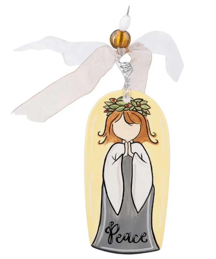 Peace Angel Flat Ornament