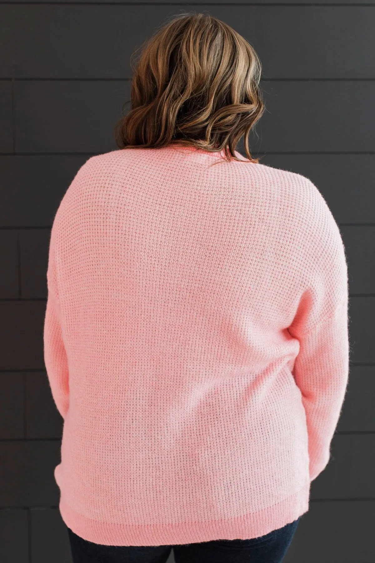 Perfectly Matched Knit Sweater- Pink