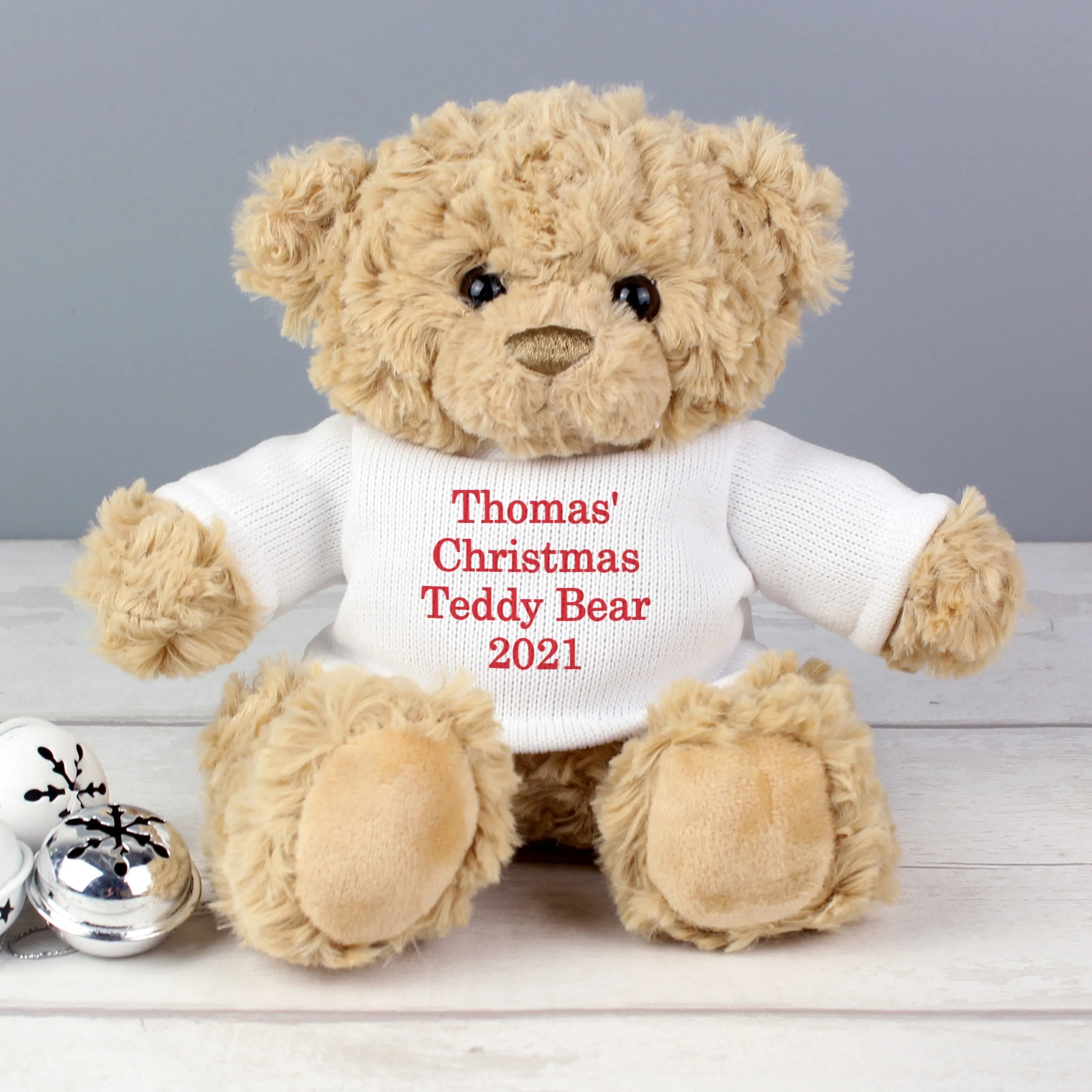 Personalised Christmas Message Teddy Bear