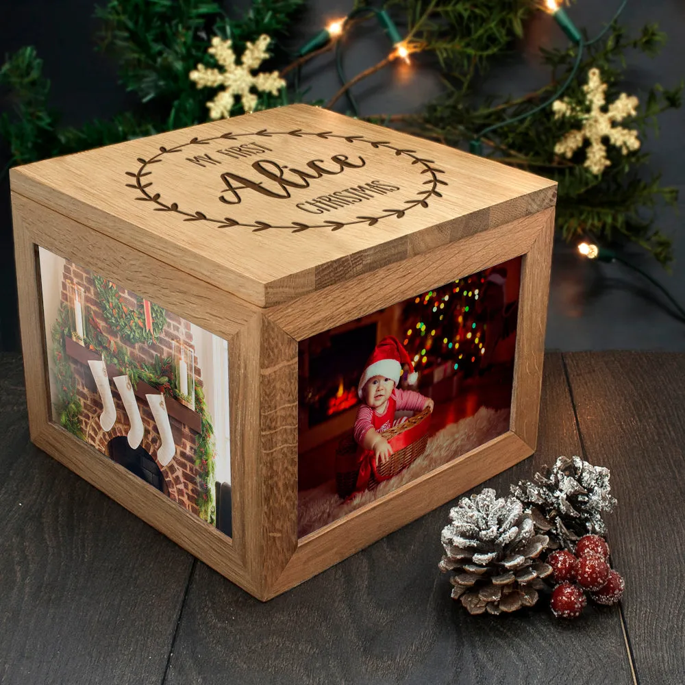 Personalised My First Christmas Memory Box