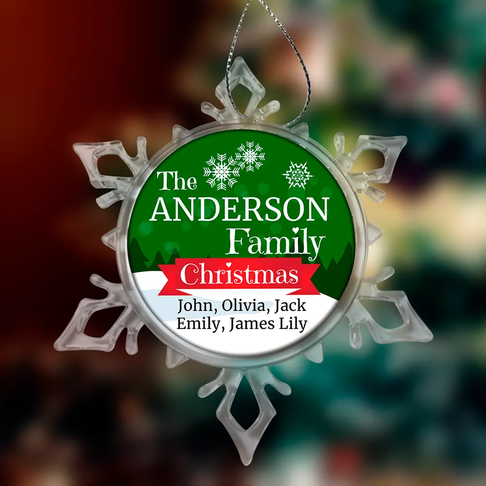 Personalized Family Christmas Ornaments