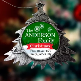 Personalized Family Christmas Ornaments