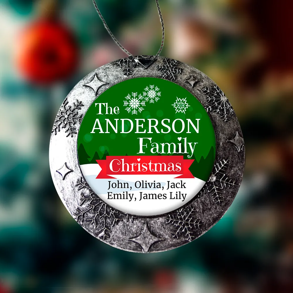 Personalized Family Christmas Ornaments