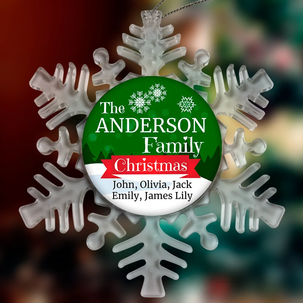 Personalized Family Christmas Ornaments