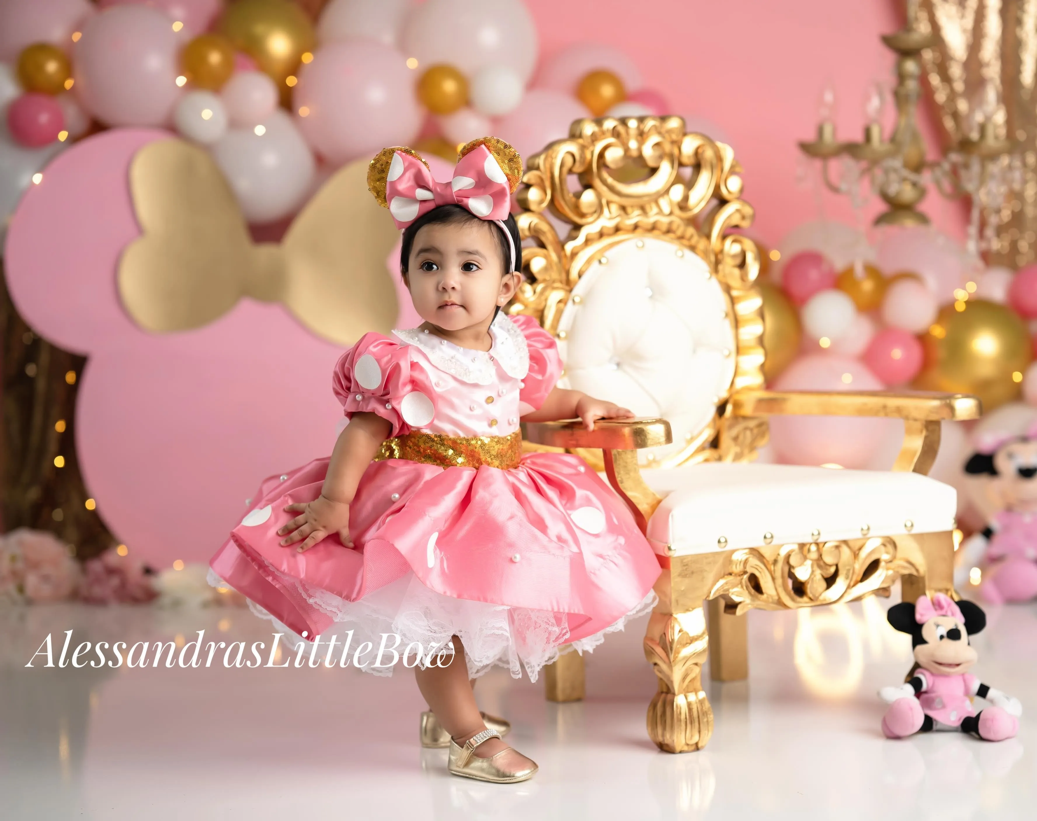 Pink Minnie Cupcake Couture Dress