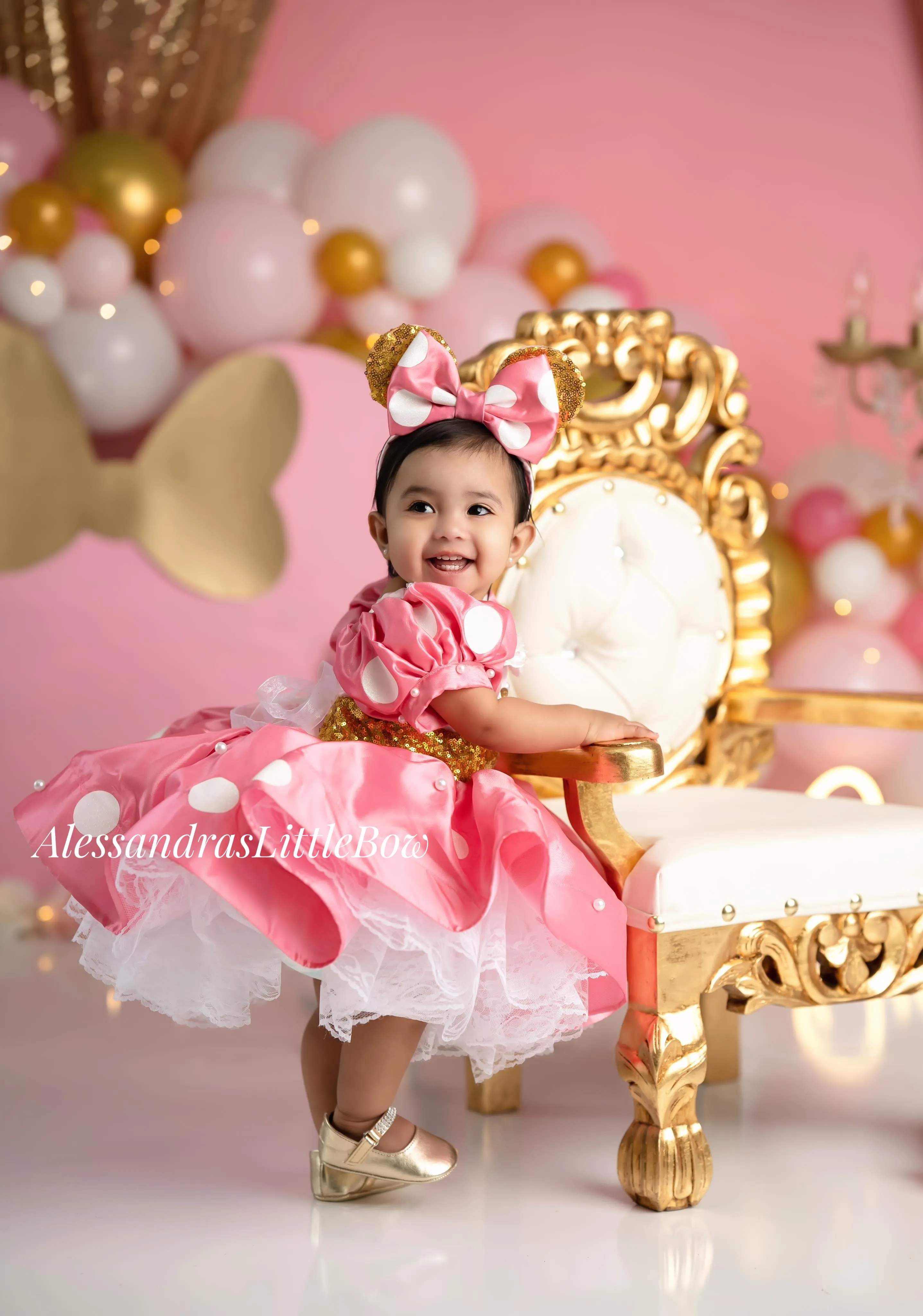 Pink Minnie Cupcake Couture Dress